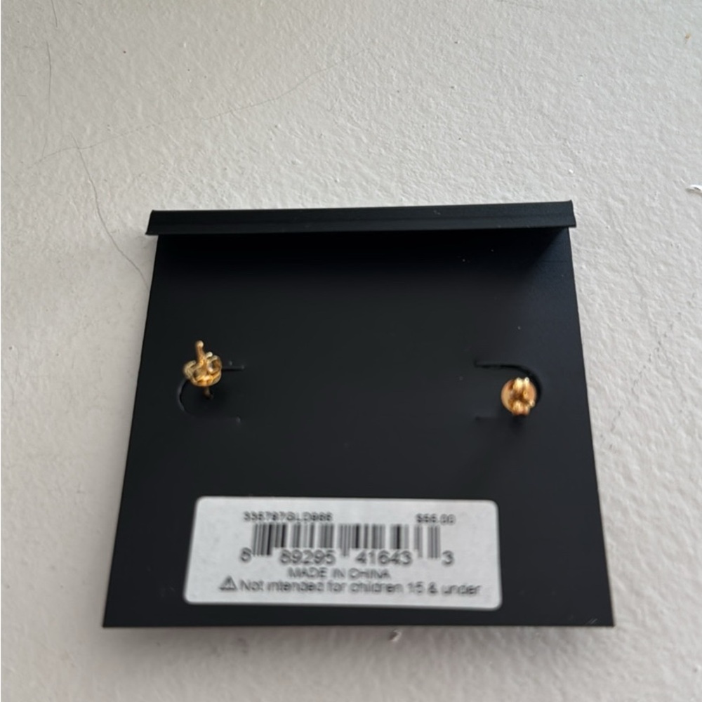 Coach Heart Earrings with Multicolor Design - Picture 3 of 3